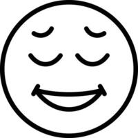 Relieved Face Vector Icon