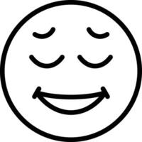 Relieved Face Vector Icon