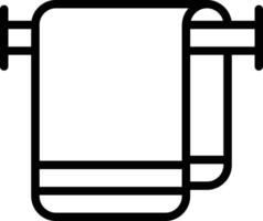 Towel Rack Vector Icon