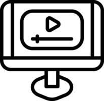 icono de vector de tutorial de vídeo