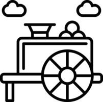 Wood Cart Vector Icon