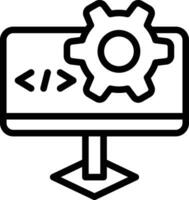 icono de vector de desarrollo web