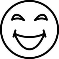 Grinning Squinting Face Vector Icon