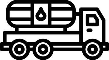 Oil Tanker Vector Icon