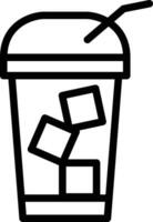 Cold Coffee Vector Icon