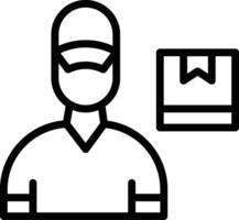 Delivery Man Vector Icon