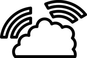 Cloud Wifi Vector Icon