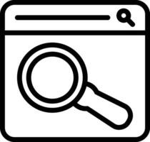 Web Search Vector Icon