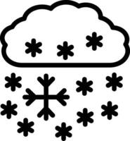 pesado nieve vector icono