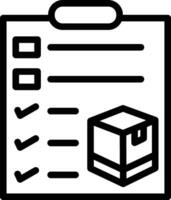 Parcels Checklist Vector Icon