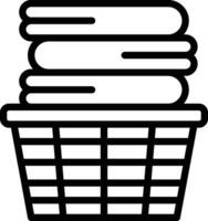 Clothes Basket Vector Icon