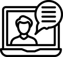 Online Lecture Vector Icon