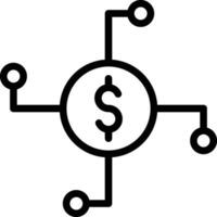 Money Network Vector Icon