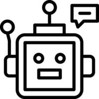 Chat Bot Vector Icon