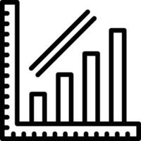 Escalating Bar Graph Vector Icon