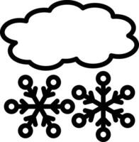 icono de vector nevado