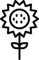 icono de vector de girasol