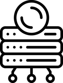 base de datos apoyo vector icono