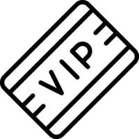 icono de vector de pase vip