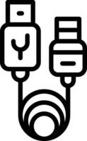 USB Cable Vector Icon