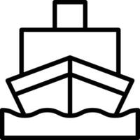 Cargo Ship Vector Icon