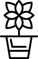 Flower Pot Vector Icon