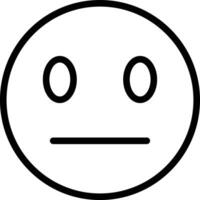 Expressionless Face Vector Icon
