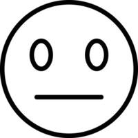 Expressionless Face Vector Icon