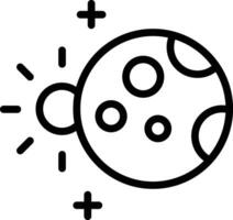 lunar eclipse vector icono