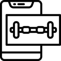 Barbell Vector Icon