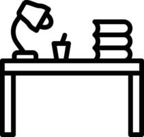 Study Table Vector Icon