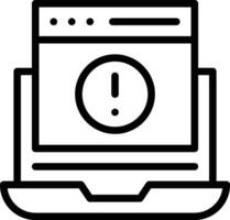Website Error Vector Icon