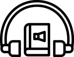 icono de vector de audiolibro