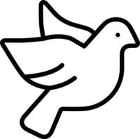 Dove with Heart Vector Icon