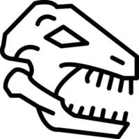 Dinosaur Fossil Vector Icon