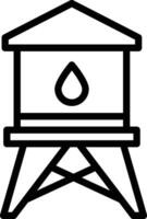 Water Tower Vector Icon