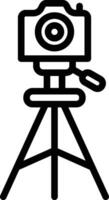 Tripod Camera Vector Icon