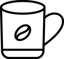 icono de vector de taza de café