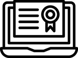 Online Diploma Vector Icon