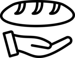 Bread Donation Vector Icon