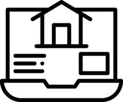 comprar casa en línea vector icono