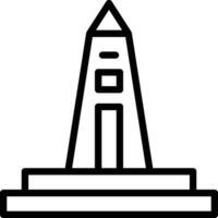 icono de vector de obelisco