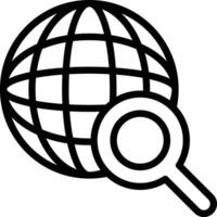 Global Search Vector Icon