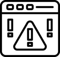 web alerta vector icono