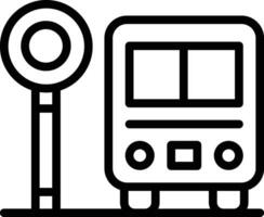 Bus Stop Vector Icon