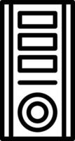 icono de vector de torre de computadora