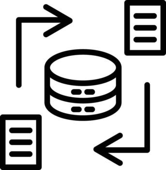Data Synchronization Vector Icon