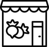 Vegetable Shop Vector Icon