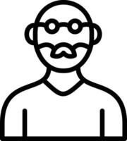 Old Man Vector Icon