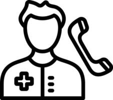 Medical Service on Call Vector Icon